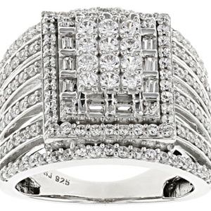 Bella Diamon Simulant Sterling Silver Ring
